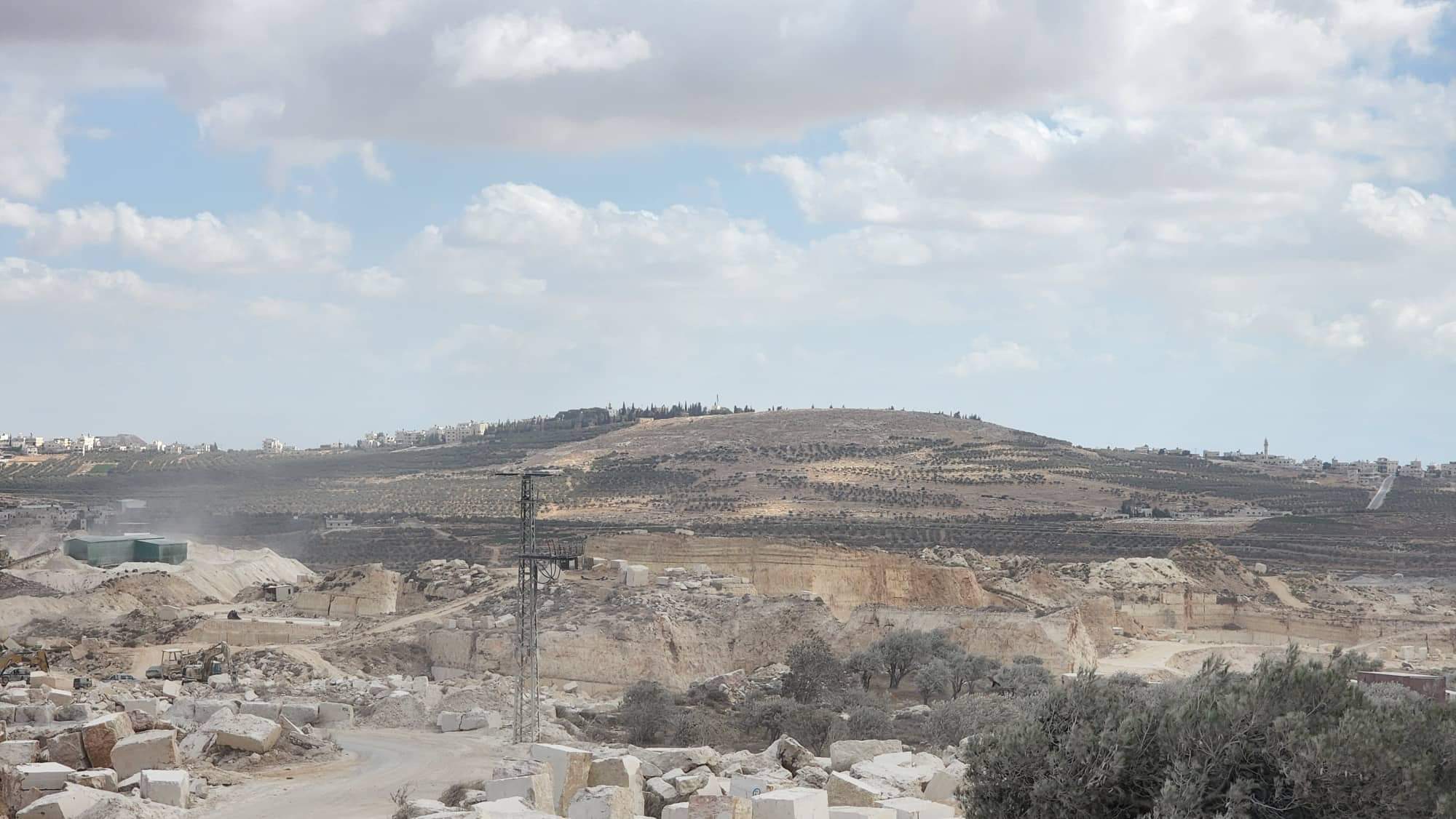 مشهد عام من منطقة خلة حجي جنوب بيت لحم التي يستهدفها الاحتلال